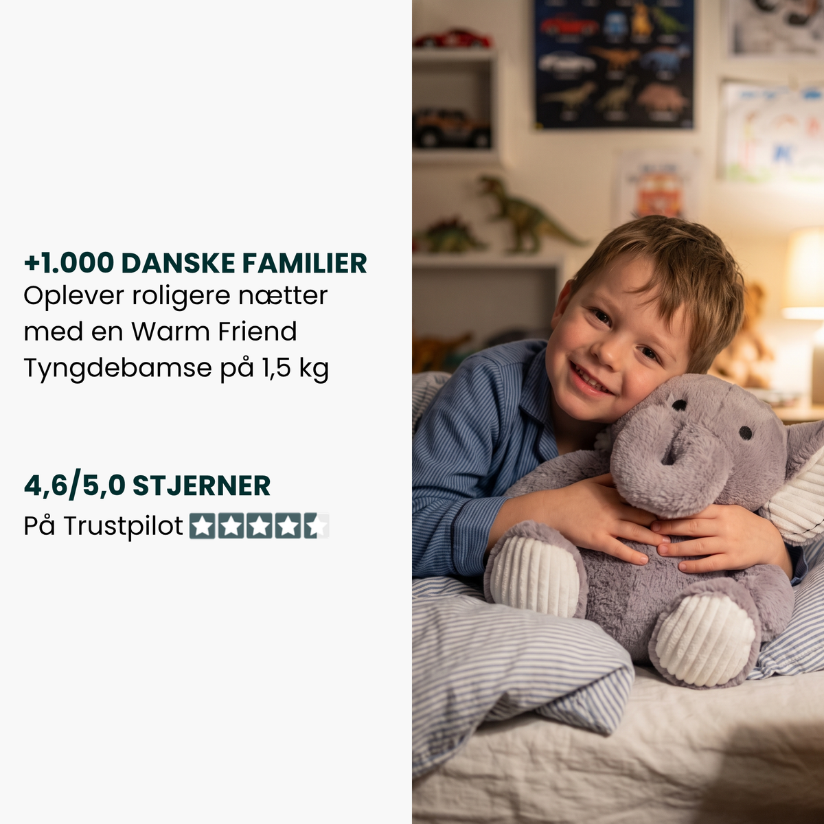 Tyngdebamse 1,5 kg