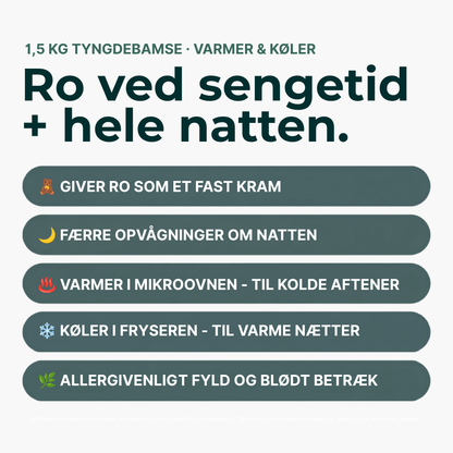 Tyngdebamse 1,5 kg